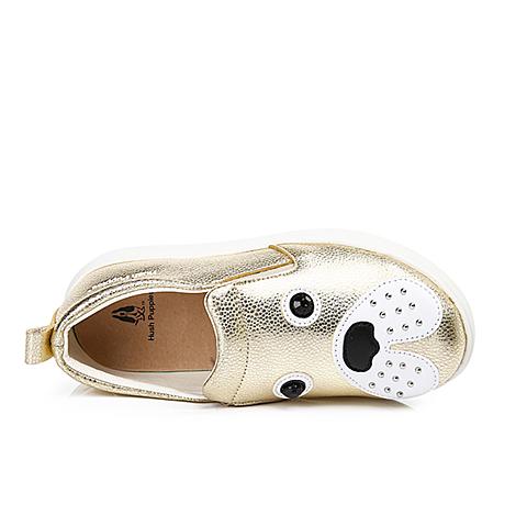 暇步士（HushPuppies)16年秋冬季男女童狗狗趣味图案鞋面设计休闲一脚蹬运动鞋P61132
