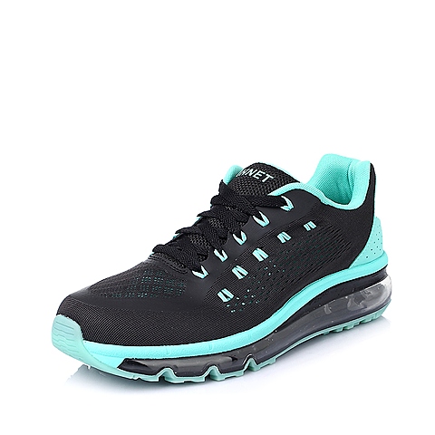 INNET跑步休闲 Cloud 系列黑色/绿色网布气垫男运动鞋50101BM5