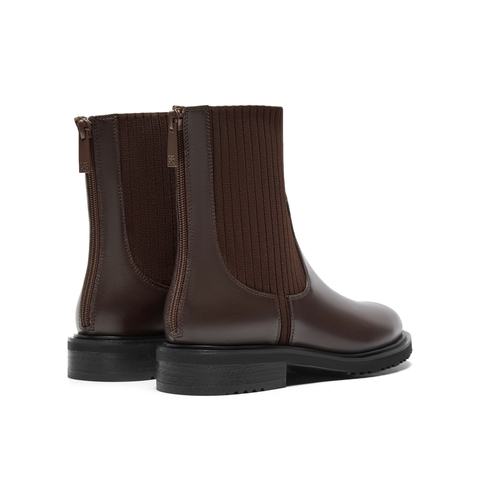 真美诗2023冬季新款商场同款圆头拼接弹力袜靴51661DZ3