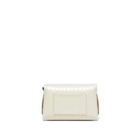 真美诗2024年春季新款鸢尾花银色饰扣点缀小方包X0589AX4