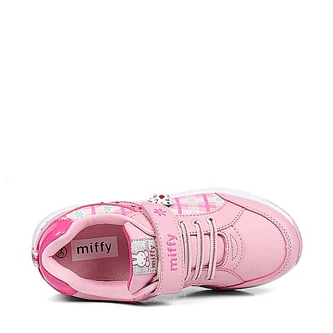 MIFFY/米菲秋季粉色PU女中童运动鞋MO90809