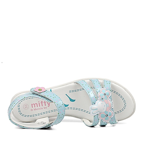 MIFFY/米菲2013夏季蓝色PU女中童时尚凉鞋M96002