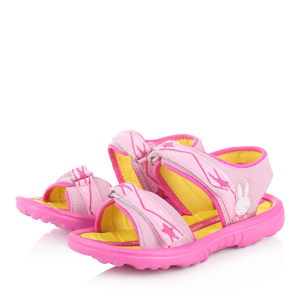 MIFFY/米菲夏季粉色PU女婴幼童沙滩凉鞋M95039