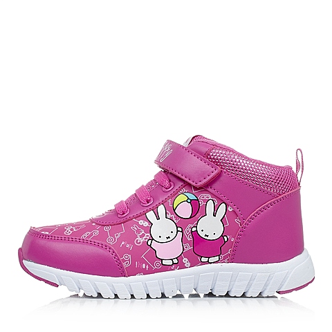 MIFFY/米菲童鞋冬季PU桃红女小中童运动鞋跑步鞋DM0210