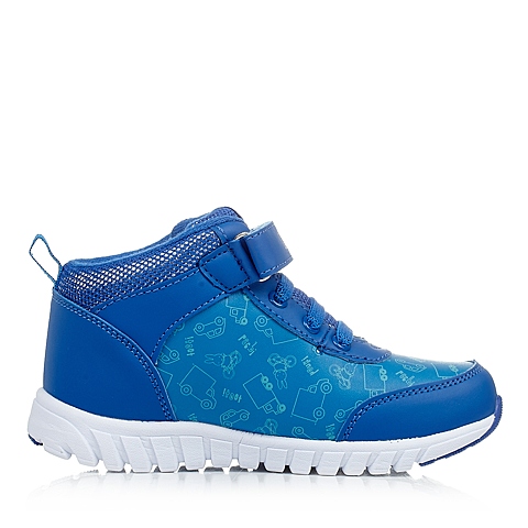 MIFFY/米菲童鞋冬季PU蓝色男小中童运动鞋跑步鞋DM0210