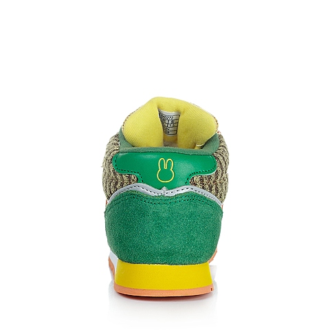 MIFFY/米菲童鞋冬季反毛皮/PU/纺织物绿色运动鞋跑步鞋DM0272