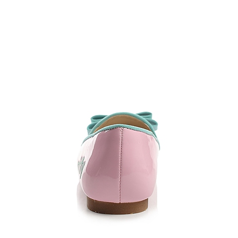 MIFFY/米菲童鞋2014年春季粉色PU女中童皮鞋乐福鞋亲子母女鞋M99173
