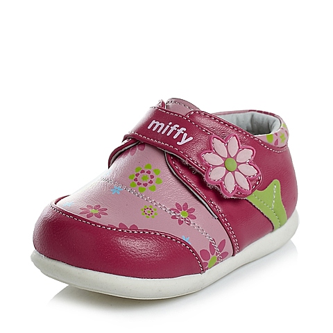 MIFFY/米菲春秋季羊皮桃红女婴幼童皮鞋宝宝鞋 DM0120