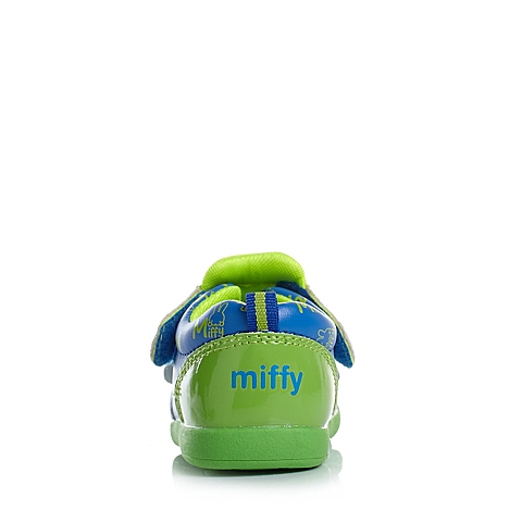 MIFFY/米菲春秋季PU绿色男婴幼童皮鞋宝宝叫叫鞋DM0121