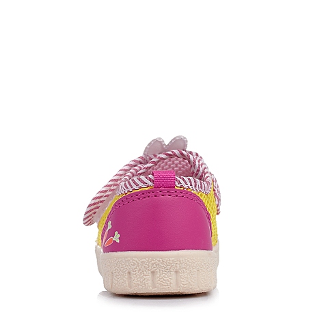 MIFFY/米菲童鞋2015春季新款PU/织物粉色女婴幼童休闲鞋DM0294