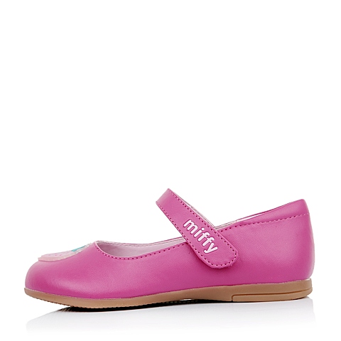 MIFFY/米菲童鞋春季新款PU桃红女小童皮鞋DM0285