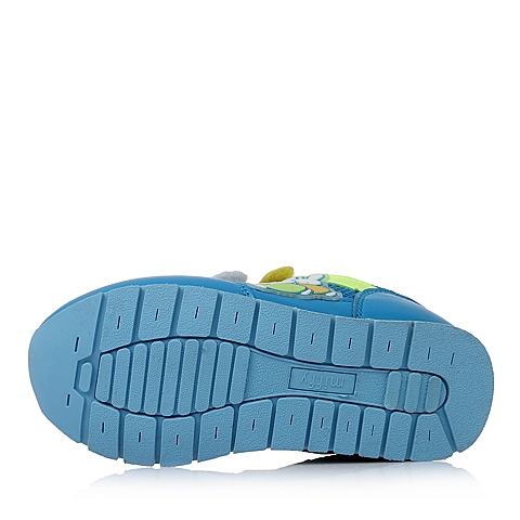 MIFFY/米菲童鞋春季新款PU/织物蓝色男小童运动鞋DM0324