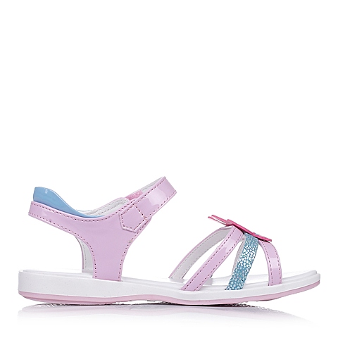 MIFFY/米菲童鞋2015年夏季新款PU革粉色女小童时尚凉鞋DM0387