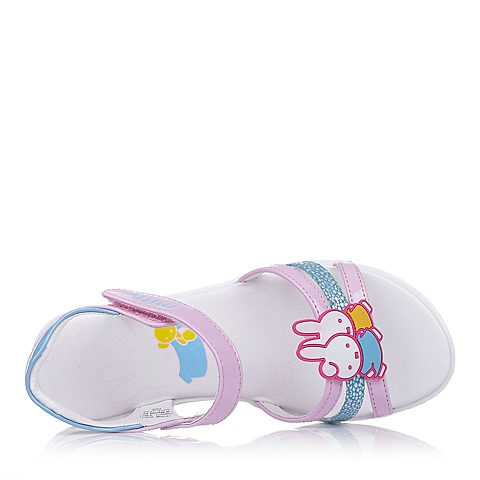 MIFFY/米菲童鞋2015年夏季新款PU革粉色女小童时尚凉鞋DM0387