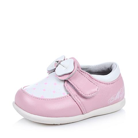 米菲（miffy)2015秋季羊皮女童学步鞋婴幼童宝宝皮鞋DM0473