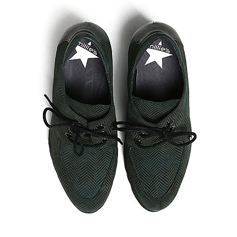 millie's/妙丽秋专柜同款墨绿色羊皮女皮鞋LJ221CM6