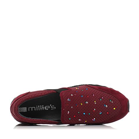 Millie's/妙丽秋款专柜同款羊皮绒休闲女鞋LCN63CM6