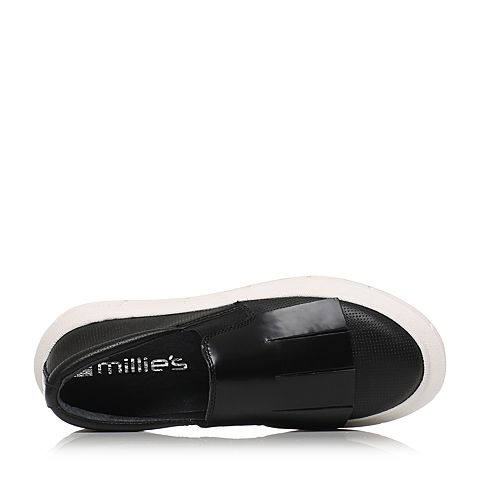 millie's/妙丽专柜同款牛皮厚底女休闲鞋LE620AM6