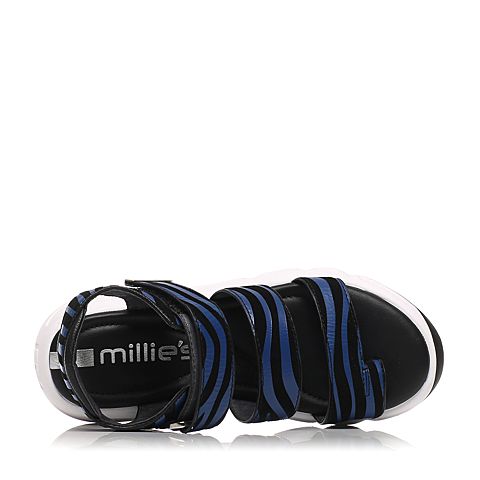 millie's/妙丽夏款专柜同款羊绒女凉鞋LG606BL6