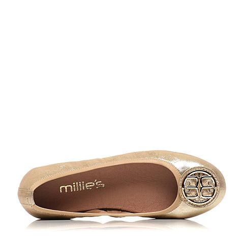 Millie's/妙丽春专柜同款羊皮舒适平底女单鞋LUF32AQ6