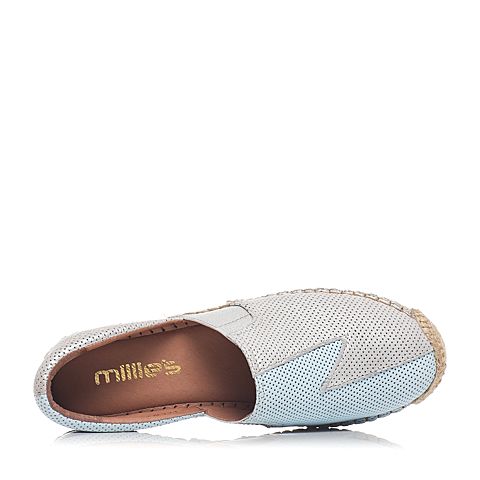 millie's/妙丽春季专柜同款牛皮时尚平底女单鞋LCL40AM7