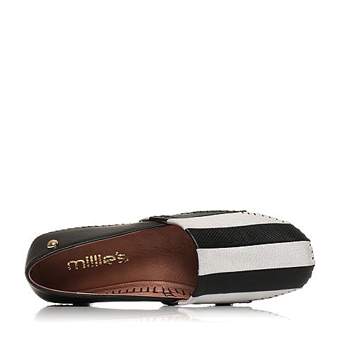 millie's/妙丽春季专柜同款牛皮时尚平底女休闲单鞋LWV51AM7