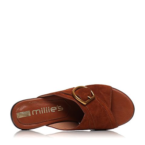 millie's/妙丽夏季专柜同款羊皮女凉拖鞋LN103BT7