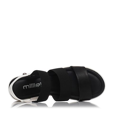millie's/妙丽夏季专柜同款牛皮时尚休闲女凉鞋LF606BL7