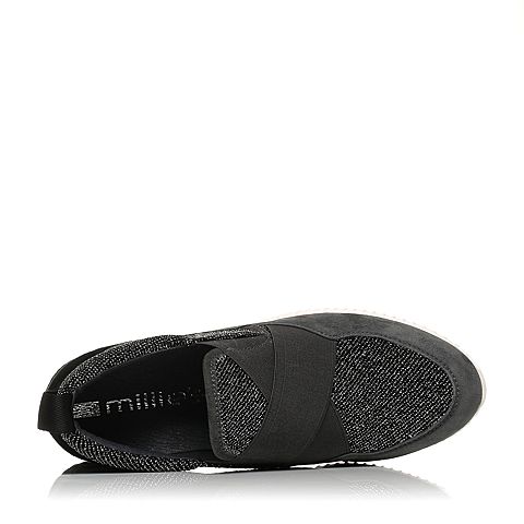 millie's/妙丽秋季新款羊皮亮布面运动休闲女单鞋LL129CM7