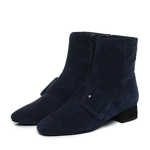 millie's/妙丽冬季专柜同款羊绒时尚女短靴LQ945DD7