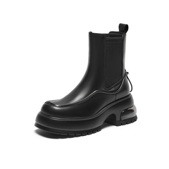 millies妙丽2023冬季新款百搭时尚切尔西靴女粗跟中靴50900DZ3