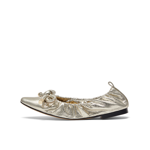 millie's妙丽24春新款设计感小众休闲浅口平底女单鞋A1013AQ4