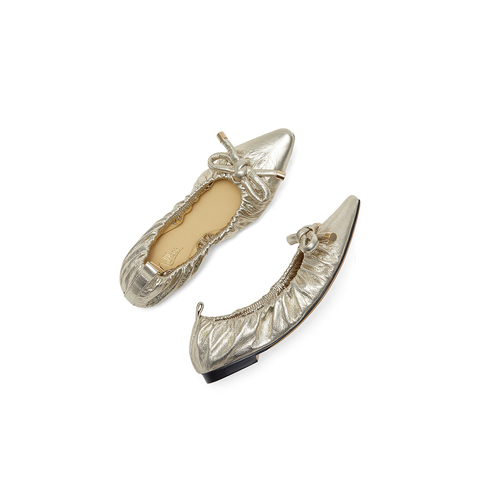 millie's妙丽24春新款设计感小众休闲浅口平底女单鞋A1013AQ4