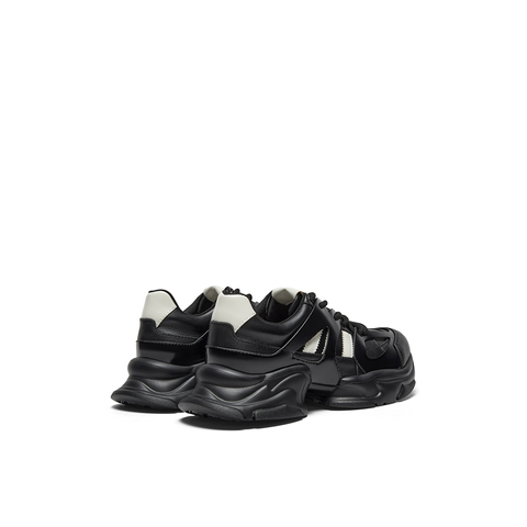 millie's妙丽2024年秋季皮面拼色厚底运动老爹休闲鞋20793CM4