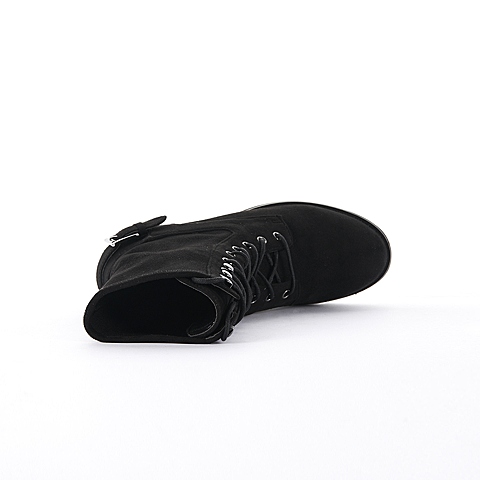 15MINS/15分钟冬季专柜同款黑色植绒布女靴UMC22DZ5