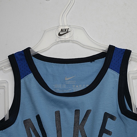 NIKE耐克童装夏季浅蓝色婴童系列针织热身套服533632-498