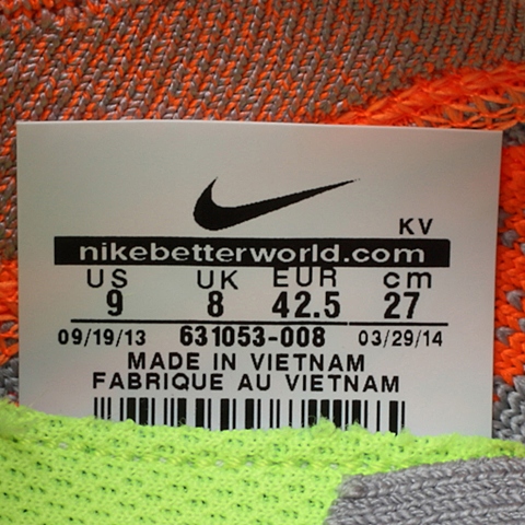 NIKE耐克 男子NIKE FREE 4.0 FLYKNIT跑步鞋631053-008