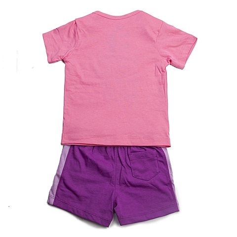 NIKE耐克童装 夏季新品专柜同款GFX J SET (SS + SHORT) INF女婴童针织热身套服644513-627
