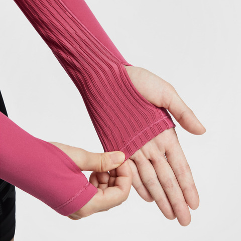 NIKE耐克2025女子AS W NP DF WARM LS TOP GG针织有领长THV3737-634