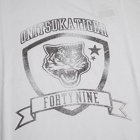 Onitsuka Tiger鬼冢虎 新款中性印花T恤OKT021-001M