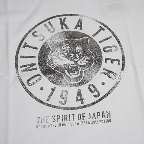 Onitsuka Tiger鬼冢虎 新款中性印花T恤OKT022-001N