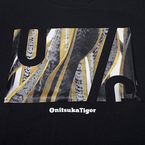 Onitsuka Tiger鬼冢虎 新款男子印花短袖T恤OKT081-9001