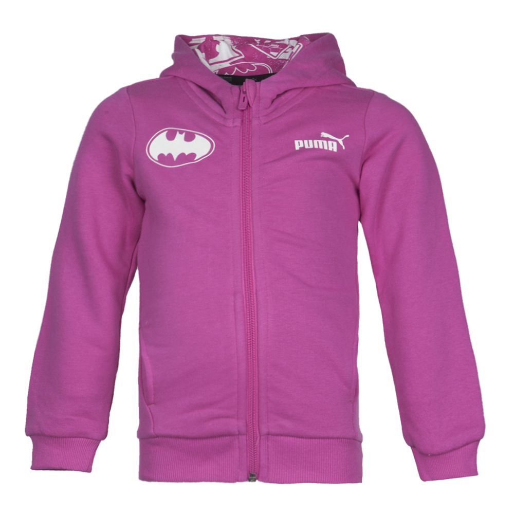 PUMA彪马女婴-大童Batman蝙蝠侠系列STYLE Batman Hooded Sweat Jacket针织夹克59071939