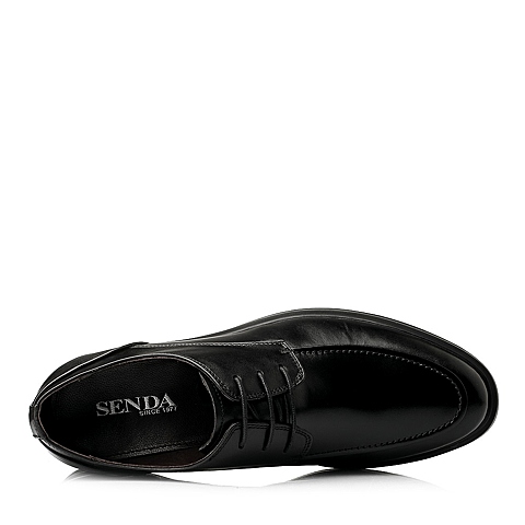 Senda/森达秋季专柜同款黑色牛皮商务正装男单鞋1DB01CM4