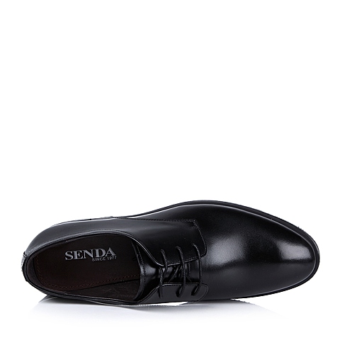 SENDA/森达黑色小牛皮男单鞋夏季商务正装男鞋婚鞋2XX99BM4
