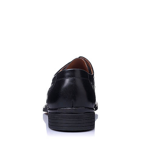 Senda/森达春季专柜同款黑色时尚商务舒适牛皮男单鞋1DX09AM5