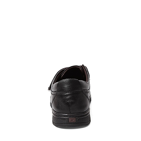 Senda/森达秋季专柜同款黑色摔牛皮女单鞋K3G02CM5