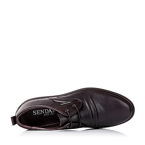 Senda/森达秋季专柜同款棕色牛皮男单鞋2VR01CM5
