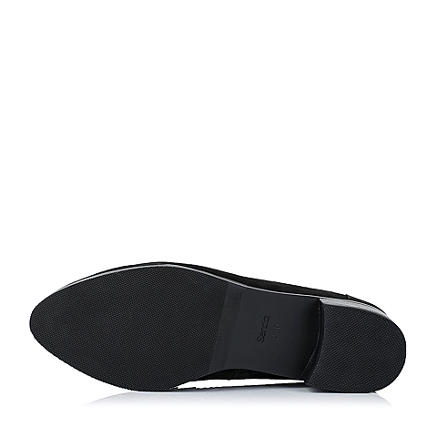 Senda/森达秋季专柜同款黑色鞣羊皮浅口女单鞋K3A02CQ5