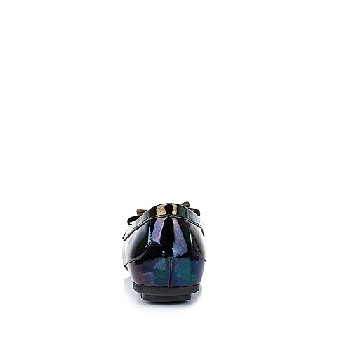 Senda/森达秋季专柜同款黑色幻彩漆牛皮浅口女单鞋3QQ16CQ5